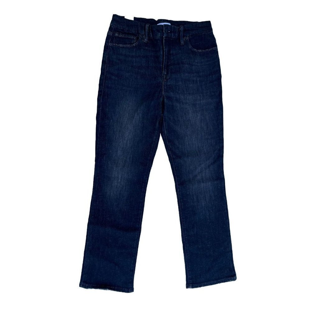 Good American Black Denim Good Legs Straight Cashmere Jeans - Picture 13 of 16